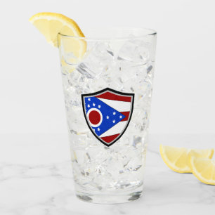 Ohio-Flagge Glas