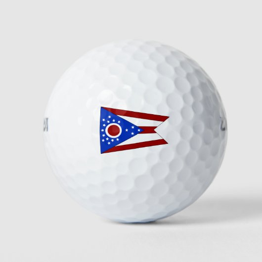 Ohio-Flagge Golfball (Vorderseite)