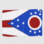 Ohio-Flagge Golfhandtuch (Horizontal)