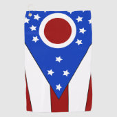 Ohio-Flagge Golfhandtuch (Vorderseite)
