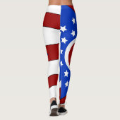 Ohio-Flagge Leggings (Rückseite)
