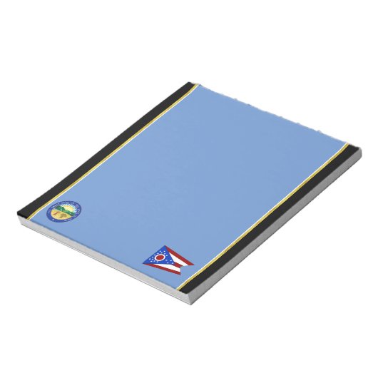 Ohio-Flagge Notizblock (Rotiert)