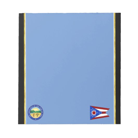 Ohio-Flagge Notizblock (Vorderseite)