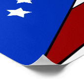 Ohio-Flagge Poster (Ecke)