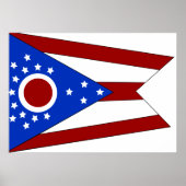 Ohio-Flagge Poster (Vorne)