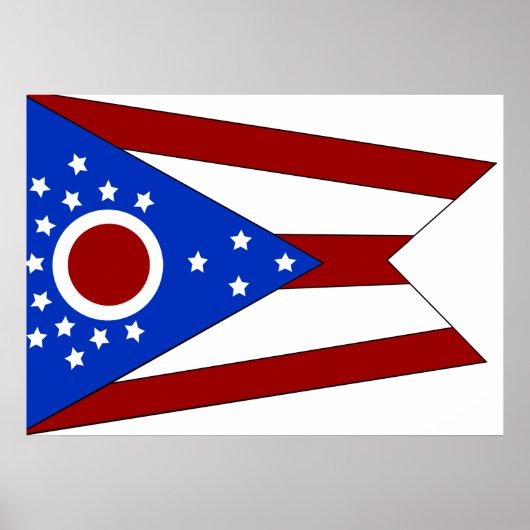Ohio-Flagge Poster (Vorne)