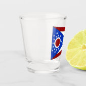 Ohio-Flagge Schnapsglas (Links)