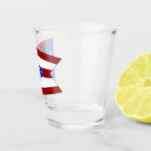 Ohio-Flagge Schnapsglas (Rechts)