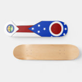 Ohio-Flagge Skateboard (Horizontal)