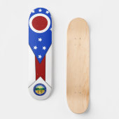 Ohio-Flagge Skateboard (Vorderseite)