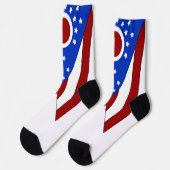 Ohio-Flagge Socken (Linkes Detail)