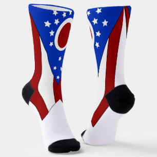 Ohio-Flagge Socken