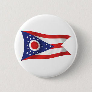 Ohio-Flaggen-Button Button