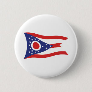 Ohio-Flaggen-Button Button