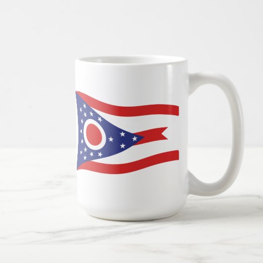 Ohio-Flaggen-Tasse Kaffeetasse (Rechts)
