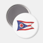Ohio-Flaggenmagnet Magnet (Vorderseite/Rückseite)