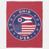 Ohio Fleecedecke (Vorderseite)