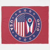 Ohio Fleecedecke (Vorderseite (Horizontal))