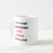 Ohio-Frau, großartig Kaffeetasse (Vorderseite Links)
