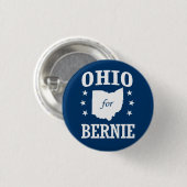 OHIO FÜR BERNIE SANDERS BUTTON (Vorne & Hinten)