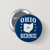 OHIO FÜR BERNIE SANDERS BUTTON (Vorne & Hinten)
