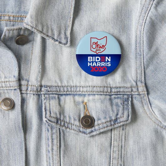 Ohio für Biden Harris 2020 Button (Beispiel)