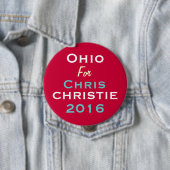 Ohio für Chris CHRISTIE Caampaign Knopf 2016 Button (Beispiel)