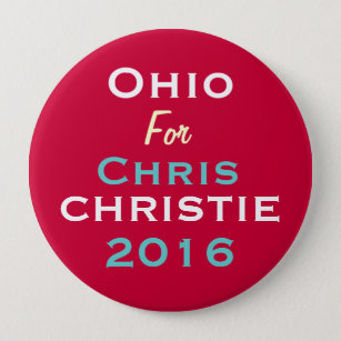 Ohio für Chris CHRISTIE Caampaign Knopf 2016 Button