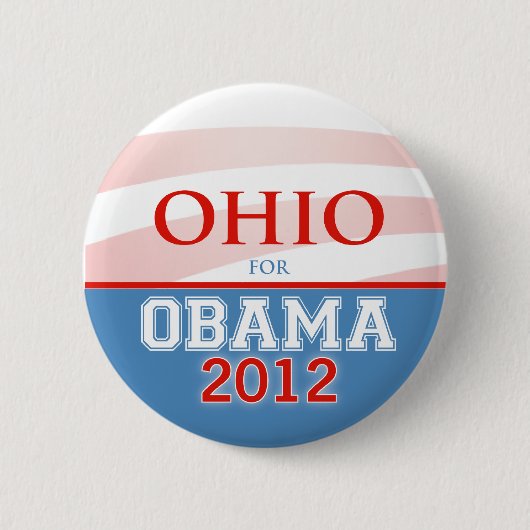 OHIO für Obama 2012 Button (Vorderseite)