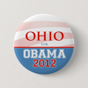 OHIO für Obama 2012 Button