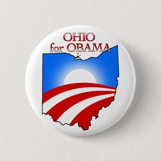 Ohio für Obama Button (Vorderseite)