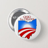 Ohio für Obama Button (Vorne & Hinten)
