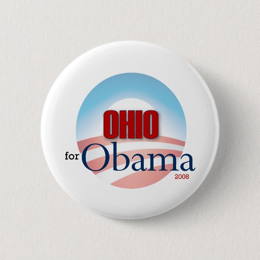 OHIO für Obama Button (Vorderseite)