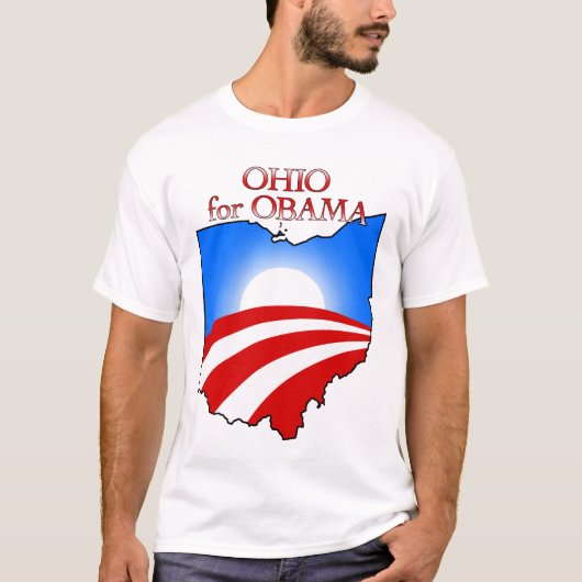 Ohio für Obama T-Shirt (Vorderseite)