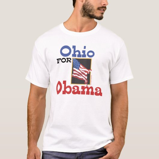 Ohio für Obama-T-Shirt T-Shirt (Vorderseite)