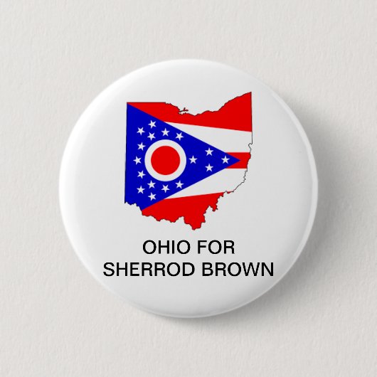 OHIO für Sherrod Brown SENATE Button (Vorderseite)
