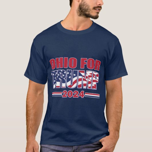 Ohio für Trump 2024 T-Shirt (Vorderseite)