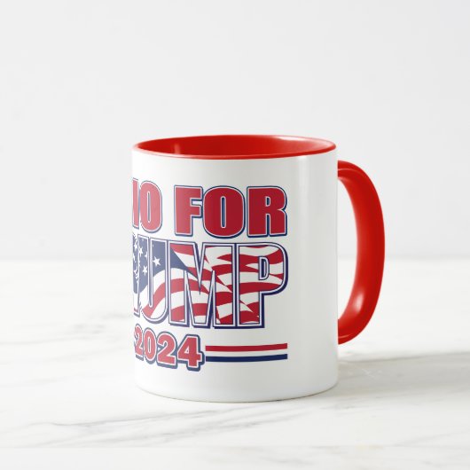 Ohio für Trump Tasse (VorderseiteRechts)