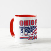 Ohio für Trump Tasse (Vorderseite Links)