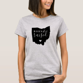 Ohio Geborenes und erhöhtes Staat T-Shirt