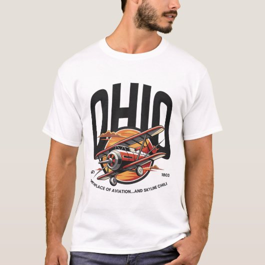 Ohio: Geburtsort der Luftfahrt... und T-Shirt (Vorderseite)