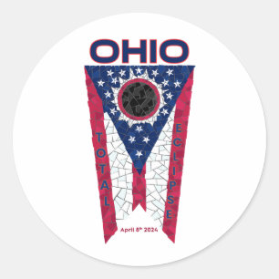 Ohio Gesamt Eclipse Rundsticker Runder Aufkleber