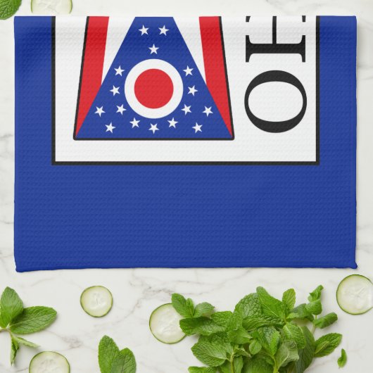 Ohio Geschirrtuch (Gefaltet)