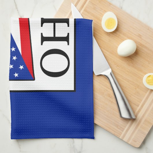 Ohio Geschirrtuch (Viertel Falte)