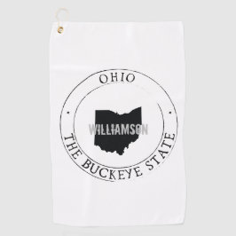 Ohio Golf Handtuch Staat Personalisiert