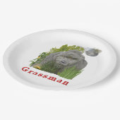 Ohio Gras Pappteller (Schrägansicht)
