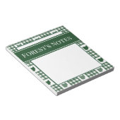Ohio Green Gingham Notizblock (angewinkelt)