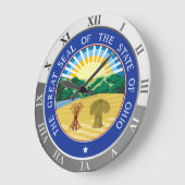 Ohio Große Wanduhr (Winkel)