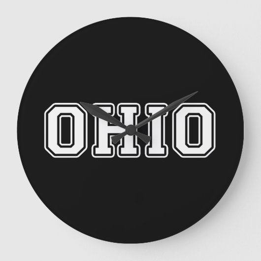 Ohio Große Wanduhr (Vorderseite)