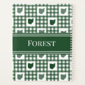 Ohio Grün Gingham Planer (Rückseite)
